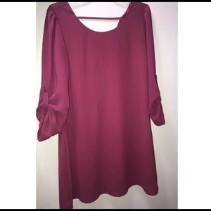 Cute Plum Dress Nice Quality